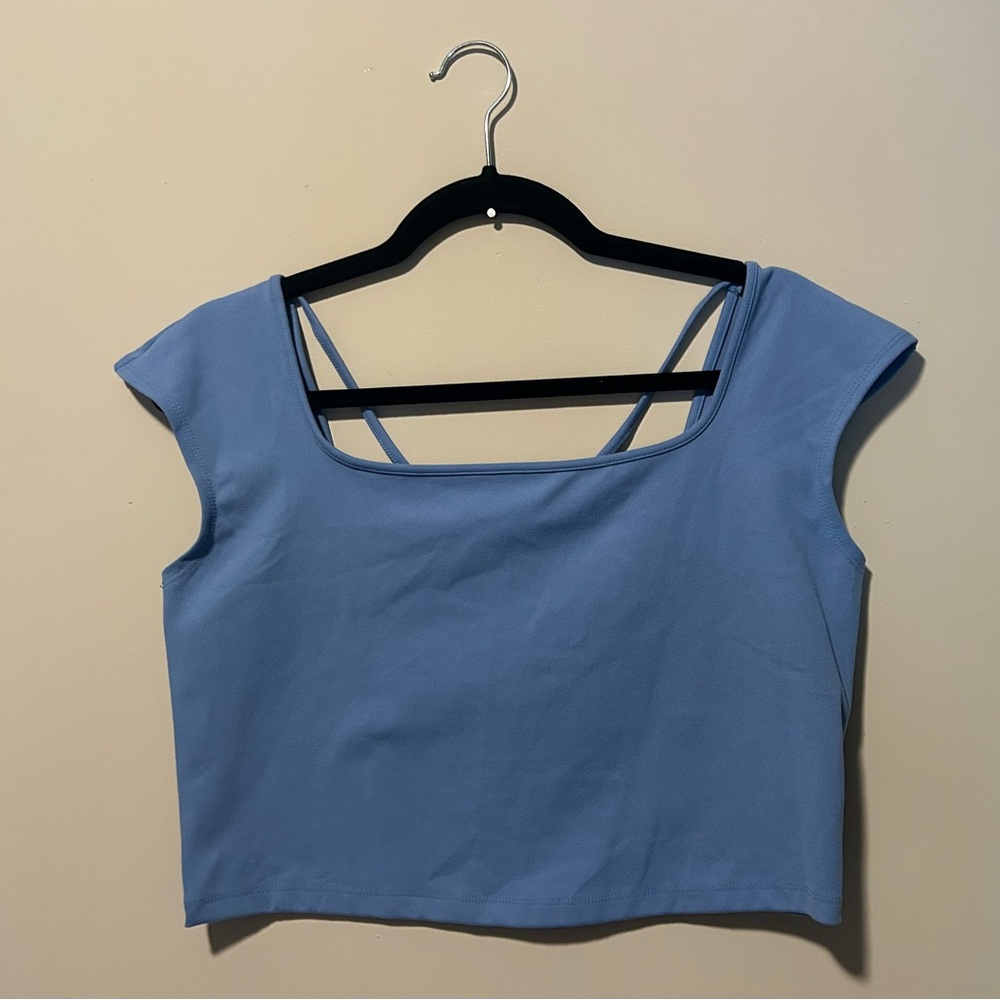 Wild Fable ButterBliss Criss Cross Back Cropped Top